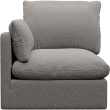 Willow Boucle Pumice 1 Seat Left Arm Facing Sofa Module color Boucle Pumice