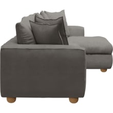Tully Isla Soft Grey Chaise Sofa - 3 Seater color Isla Soft Grey