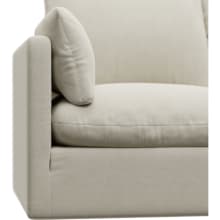 Willow Muse Flax Corner Sofa - 4 Seater RAF Terminal color Muse Flax