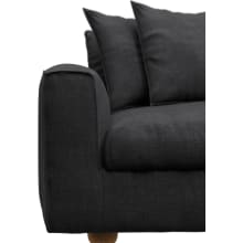 Tully Plaza Flint Grey Sofa - 3.5 Seater color Plaza Flint Grey