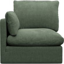 Willow Tribute Dark Jade 1 Seat Left Arm Facing Sofa Module color Tribute Dark Jade