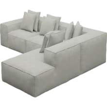 Riley Toorak Pebble Modular Sofa - Arm, 2x Armless, Corner, Right Terminal color Toorak Pebble