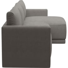 Haven Isla Soft Grey Chaise Sofa - 3 Seater color Isla Soft Grey