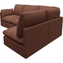 Willow Muse Rust Corner Sofa - 4 Seater RAF Terminal color Muse Rust