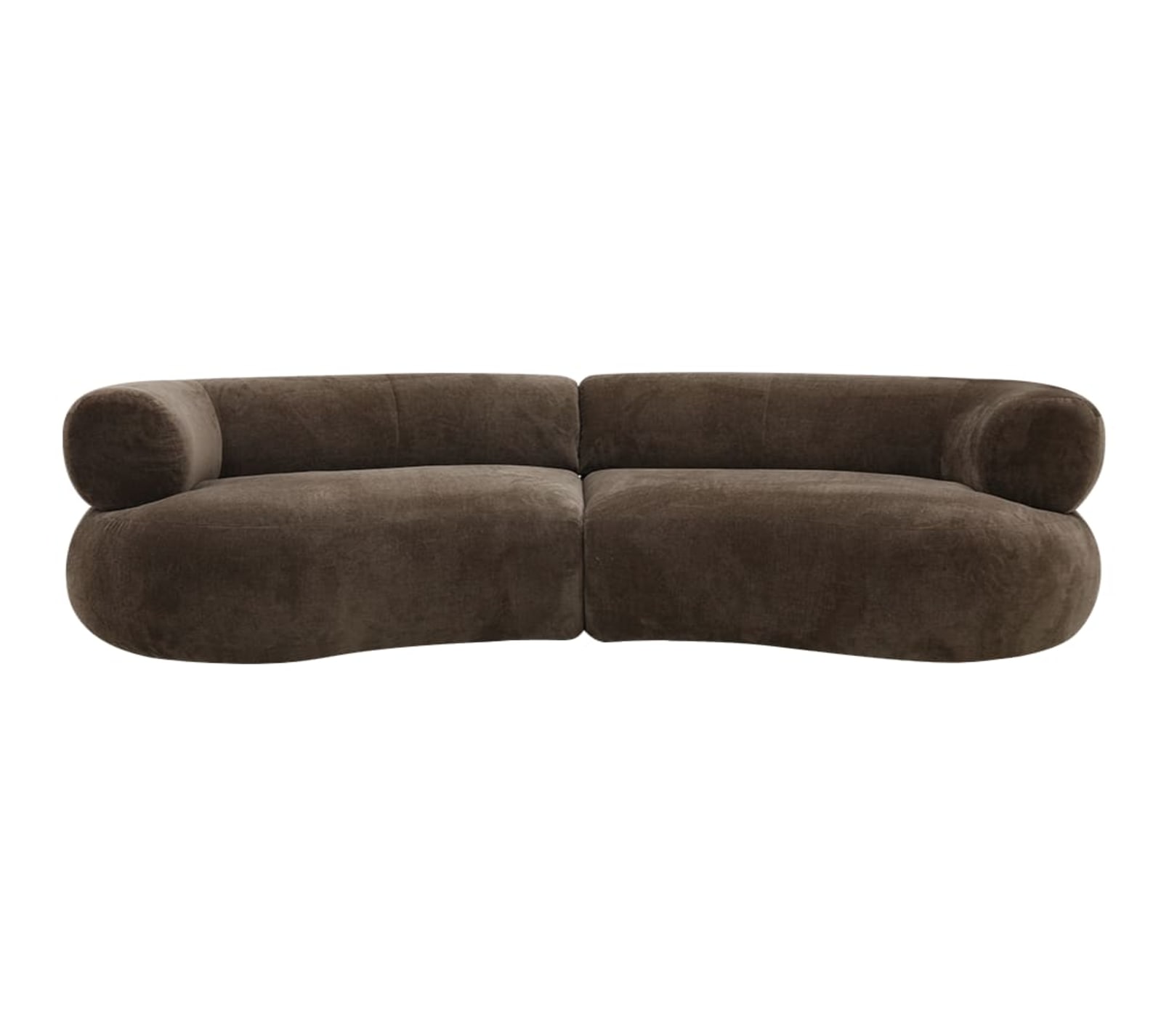Colette Muse Chocolate Sofa - 3 Seater color Muse Chocolate