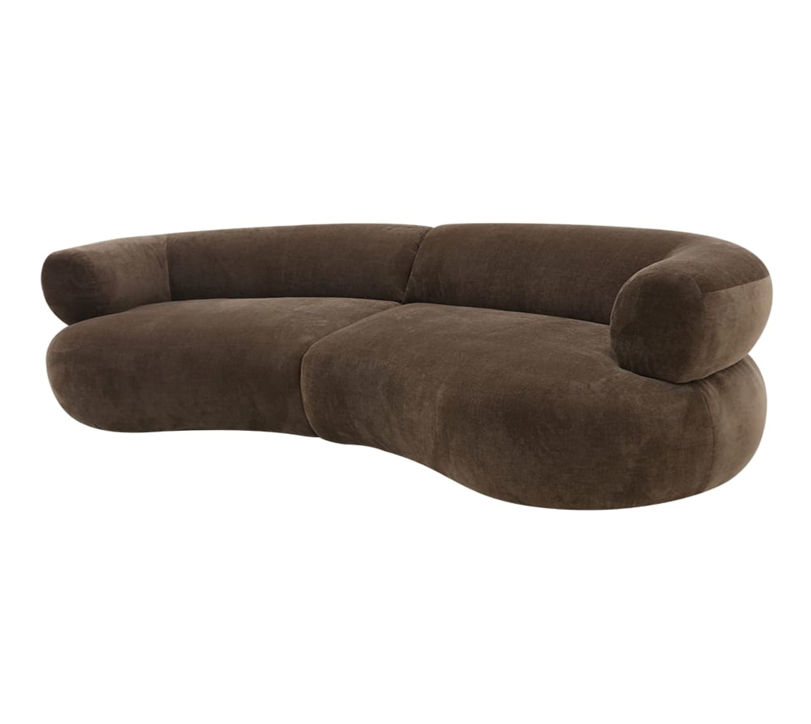 Colette Muse Chocolate Sofa - 3 Seater color Muse Chocolate