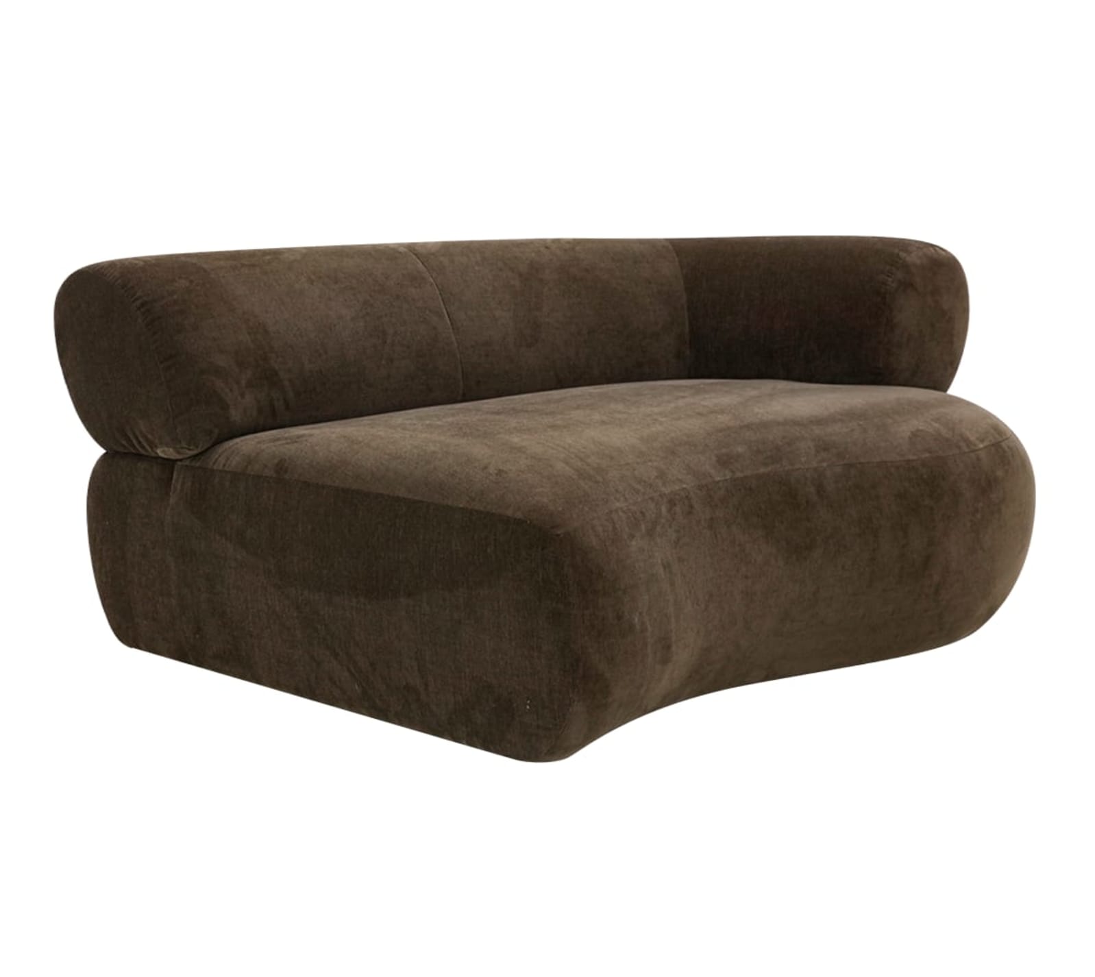 Colette Muse Chocolate 1.5 Seater Right Arm Facing Chair Module color Muse Chocolate