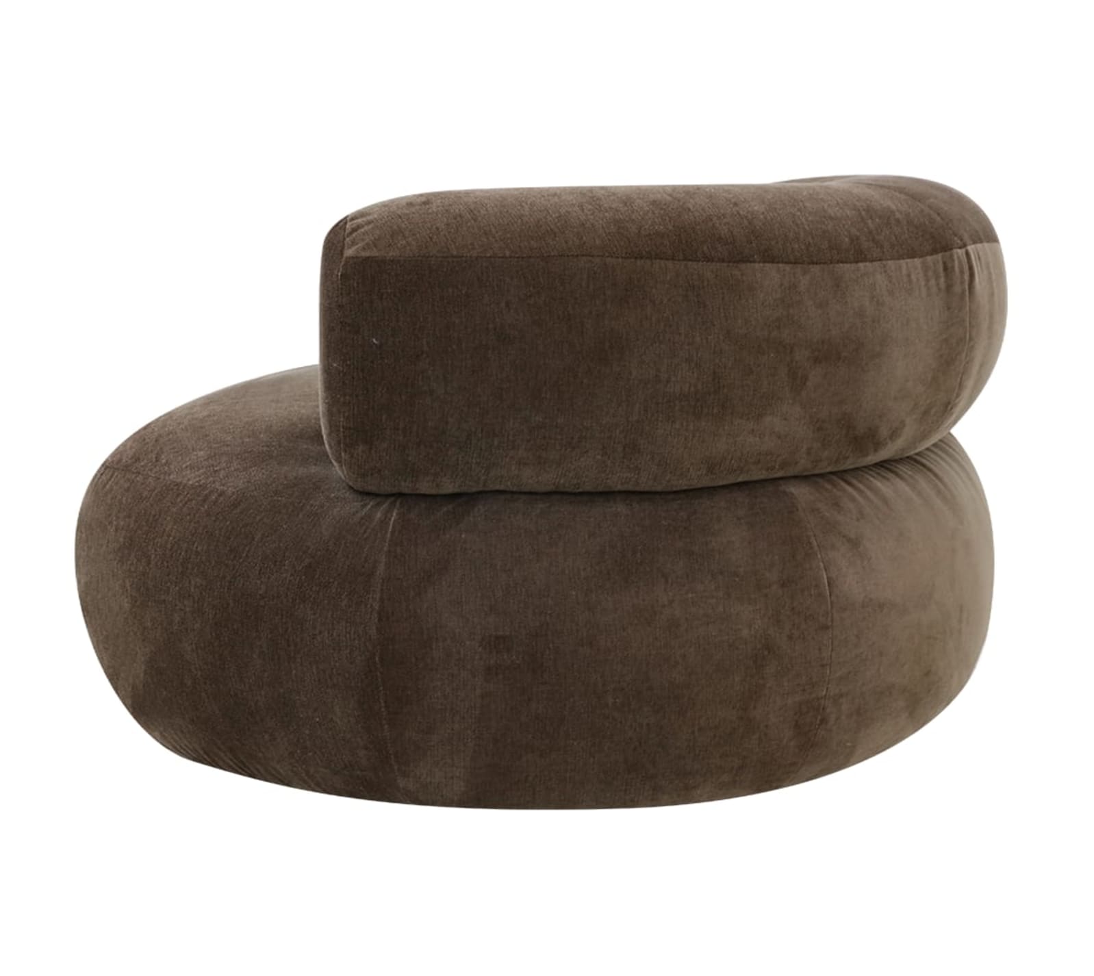 Colette Muse Chocolate 1.5 Seater Right Arm Facing Chair Module color Muse Chocolate