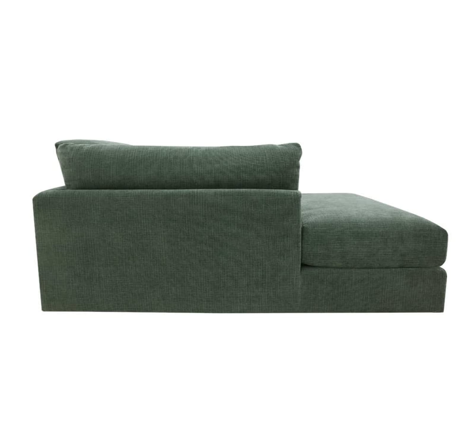 Finley Tribute Dark Jade Left Arm Facing Chaise Module color Tribute Dark Jade