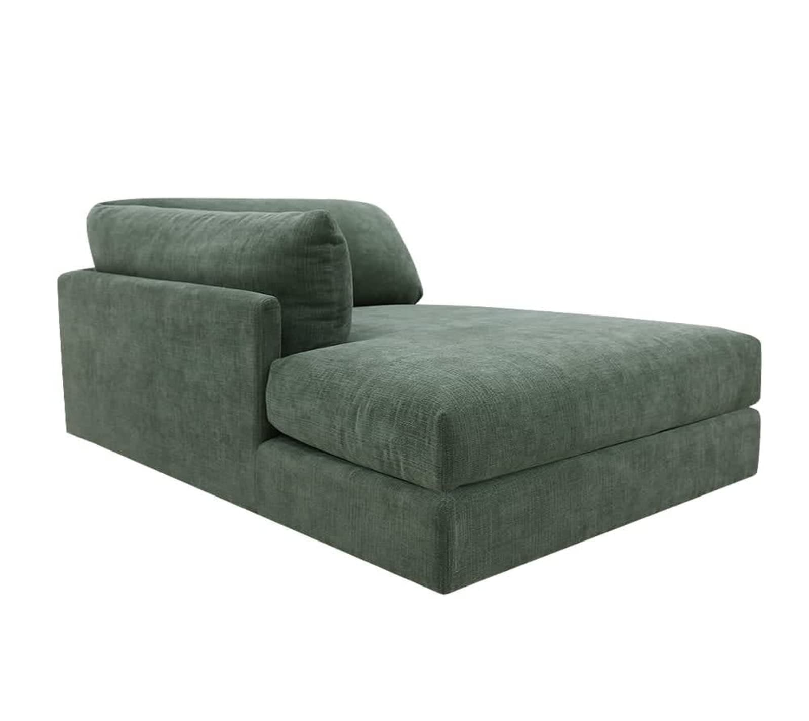 Finley Tribute Dark Jade Left Arm Facing Chaise Module color Tribute Dark Jade