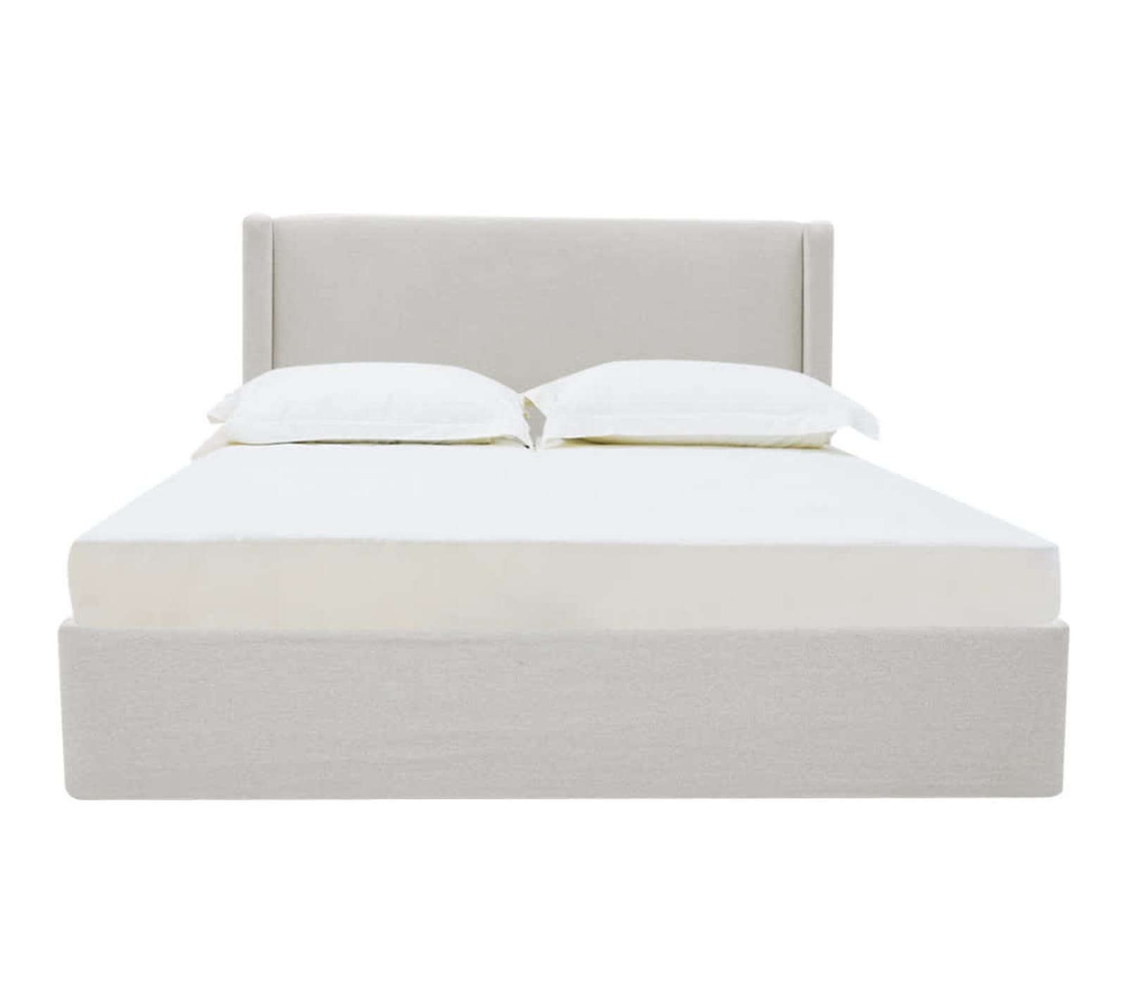 Wing Gas Lift Bed California Ivory color California Ivory