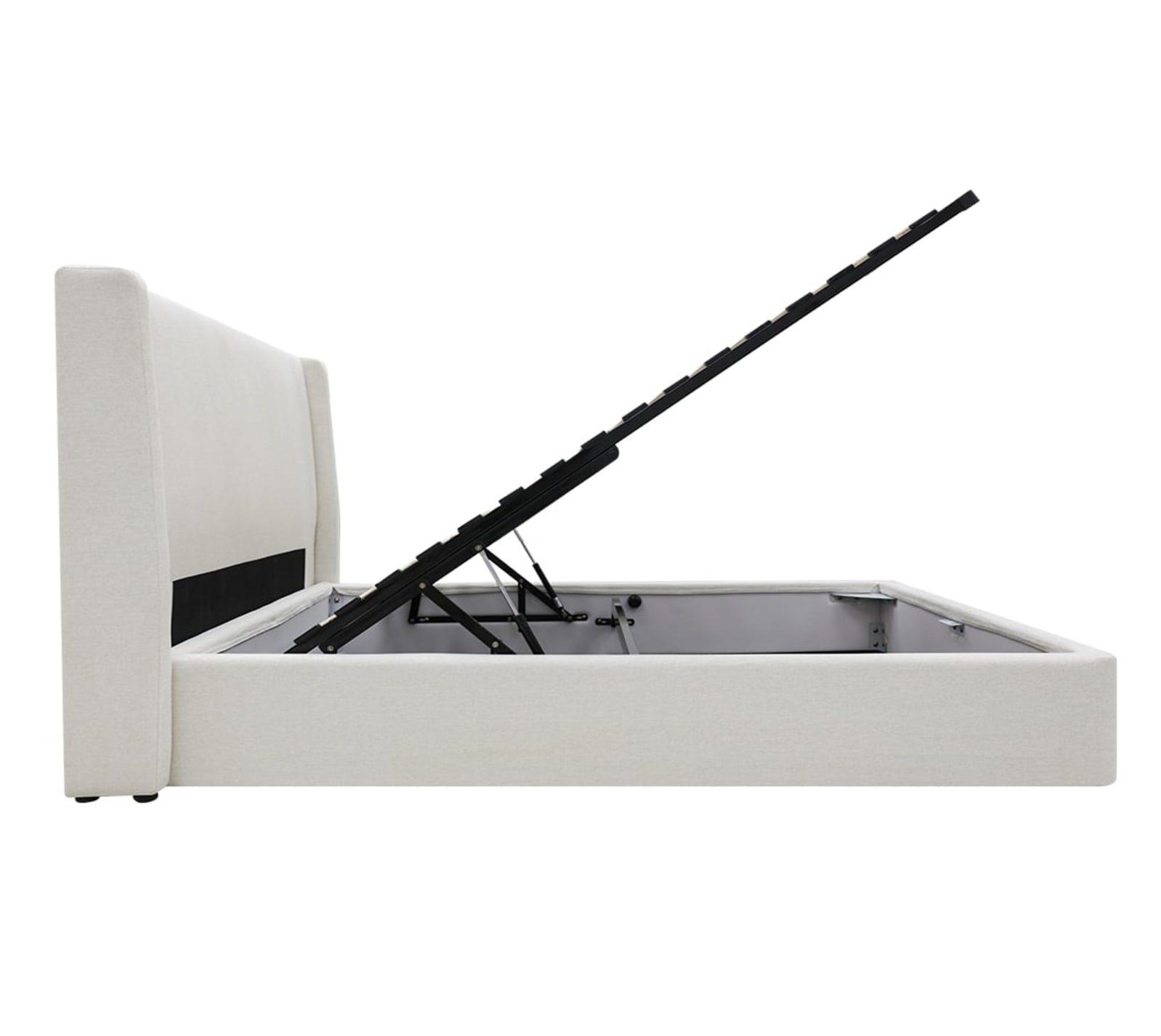Wing Gas Lift Bed California Ivory color California Ivory