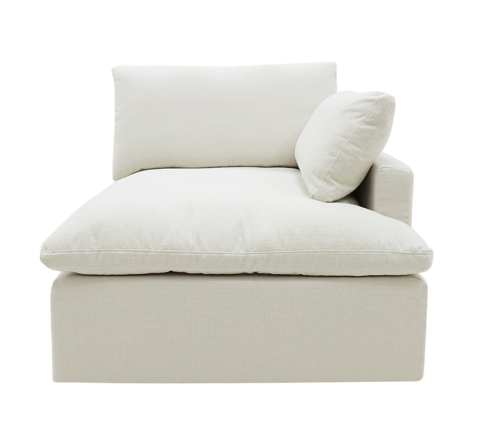 Retreat Toorak Pearl 1 Seat Right Arm Facing Sofa Module color Toorak Pearl