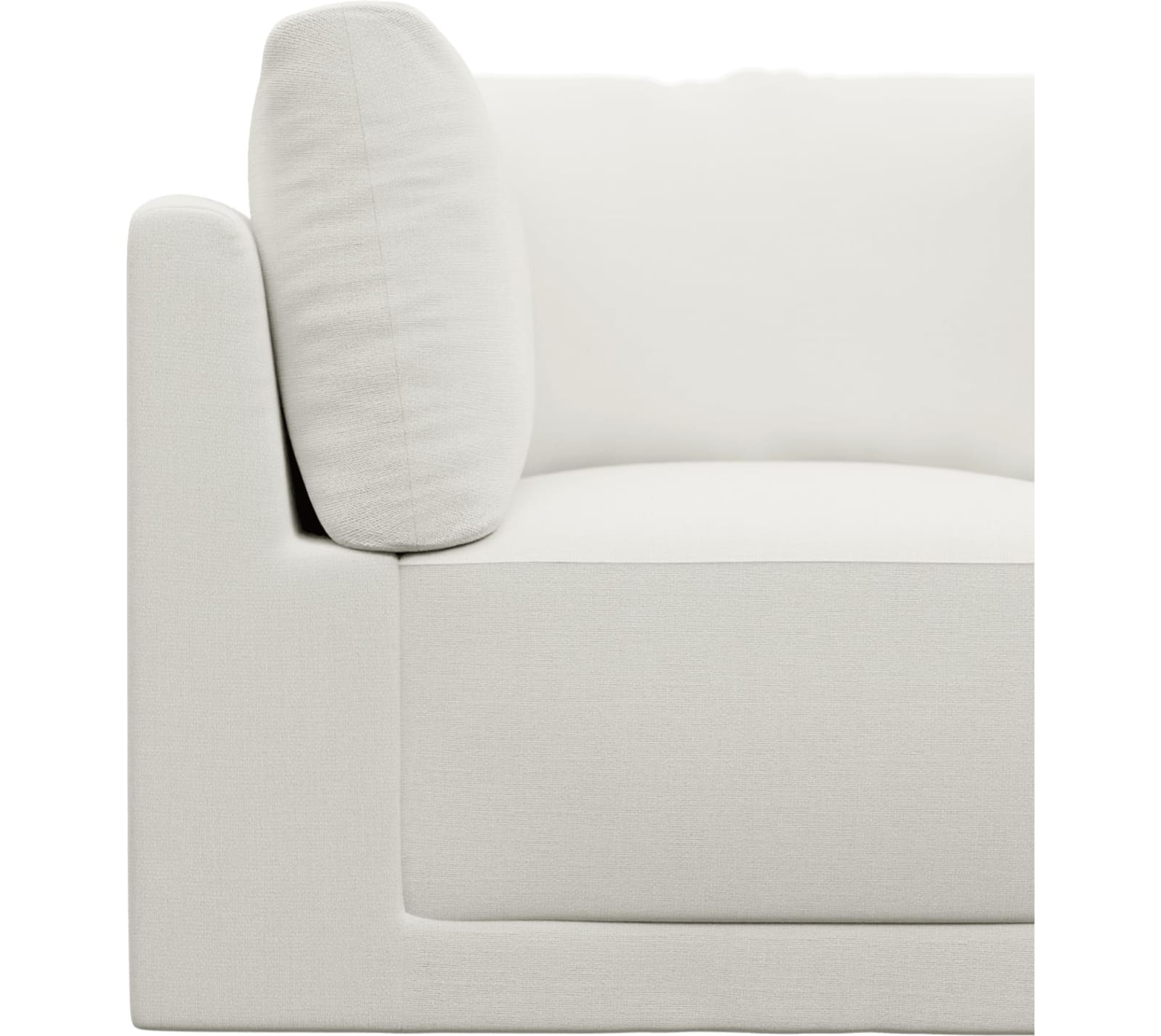 Haven Tribute Shell Corner Sofa Chair Module color Tribute Shell
