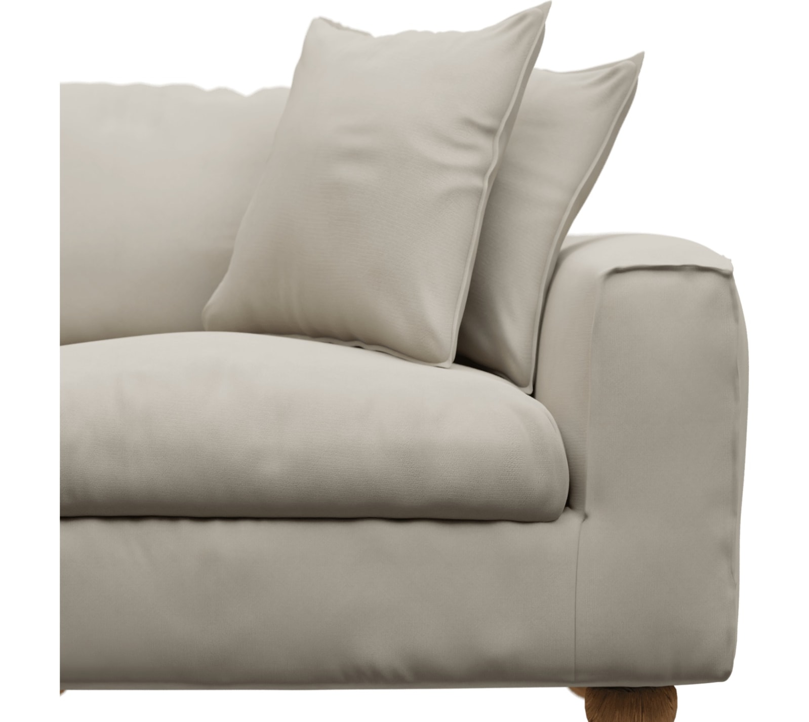 Tully Isla Sea Pearl Right Arm Facing Chair Module color Isla Sea Pearl