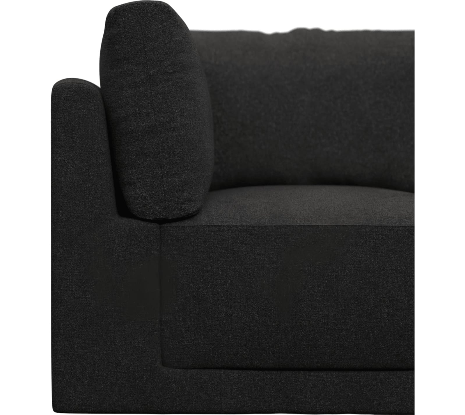 Haven California Charcoal Corner Sofa Chair Module color California Charcoal
