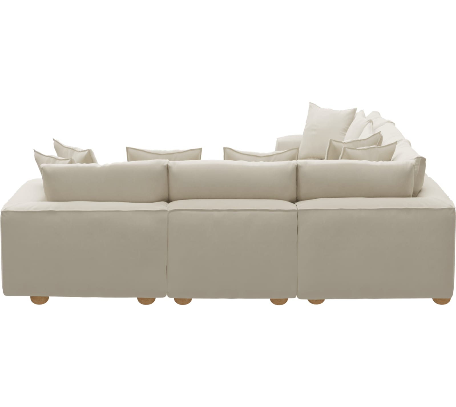 Tully Alpine Mist Modular Sofa - 5 Piece color Alpine Mist