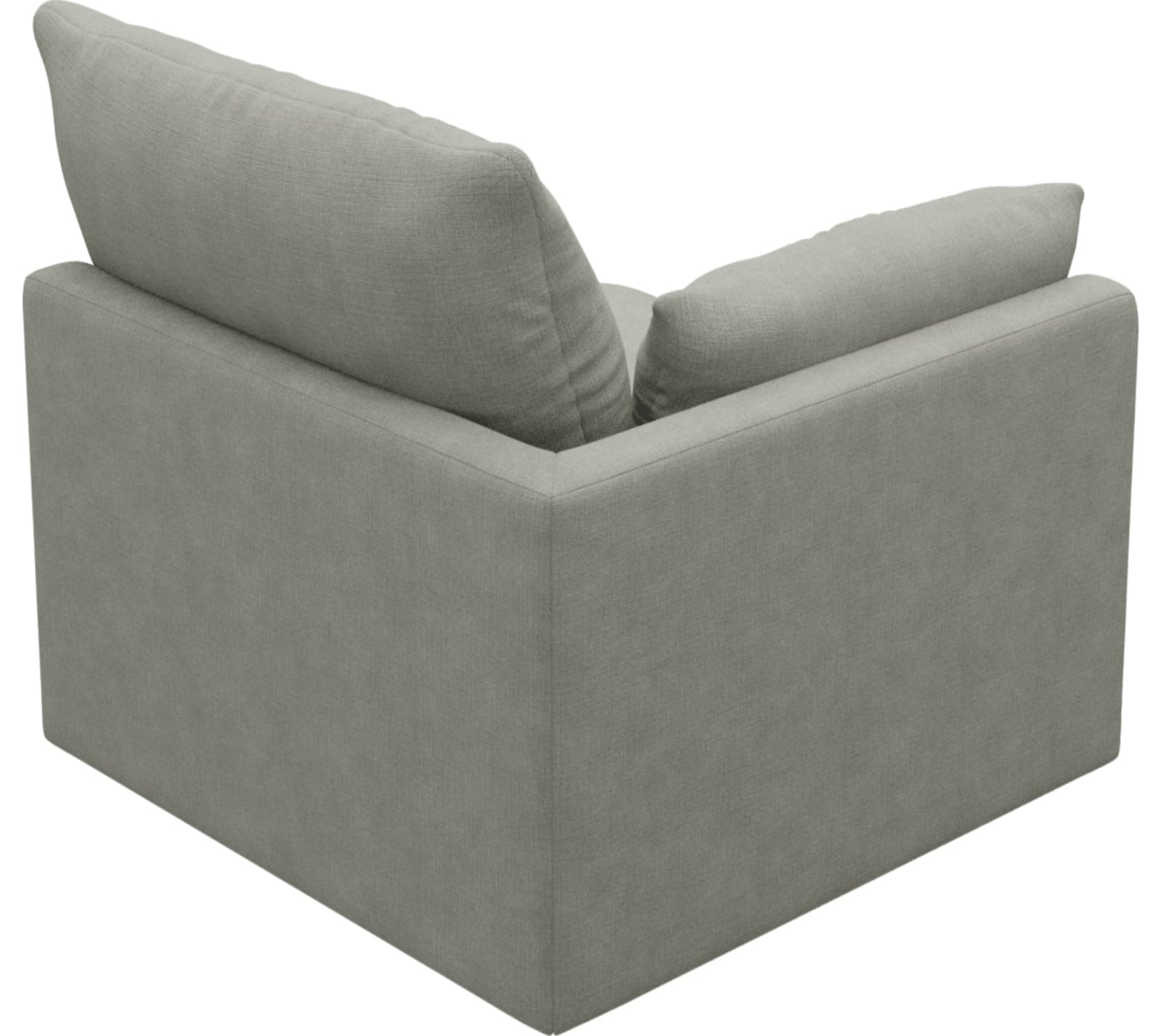 Willow Toorak Pebble 1 Seat Left Arm Facing Sofa Module color Toorak Pebble