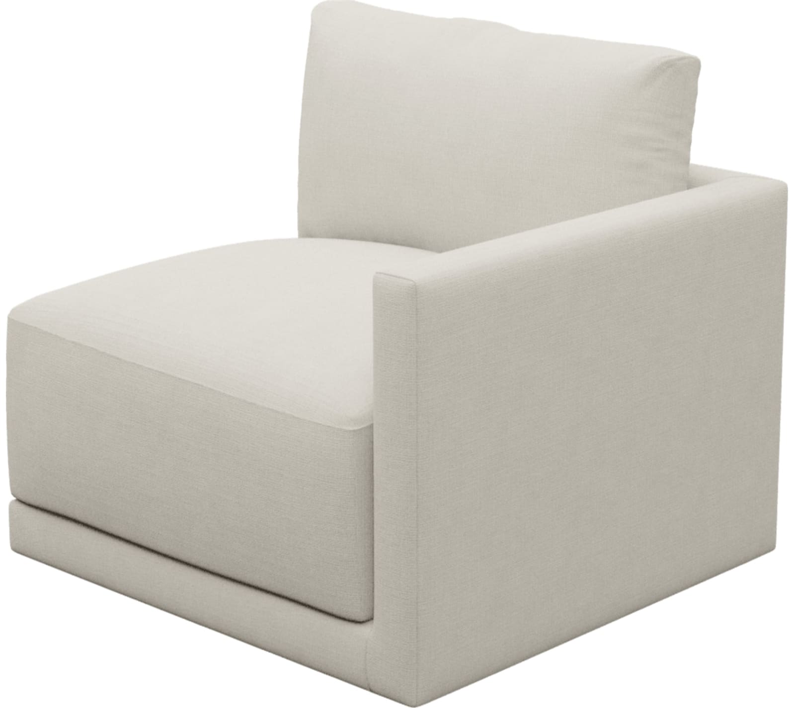 Haven Toorak Pearl Right Arm Facing Chair Sofa Module color Toorak Pearl