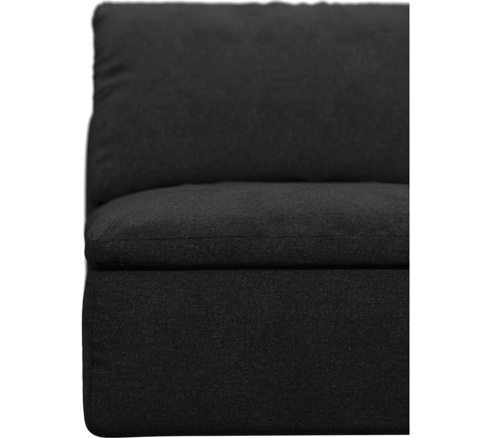 Cloud Deep Armless Module California Charcoal color California Charcoal