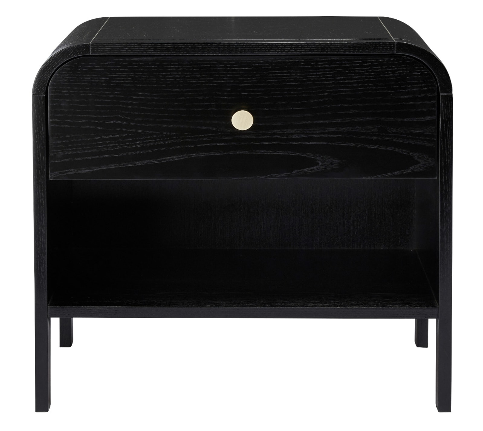 Buy Soho Bedside Table Black - 1 Drawer - James Lane Australia