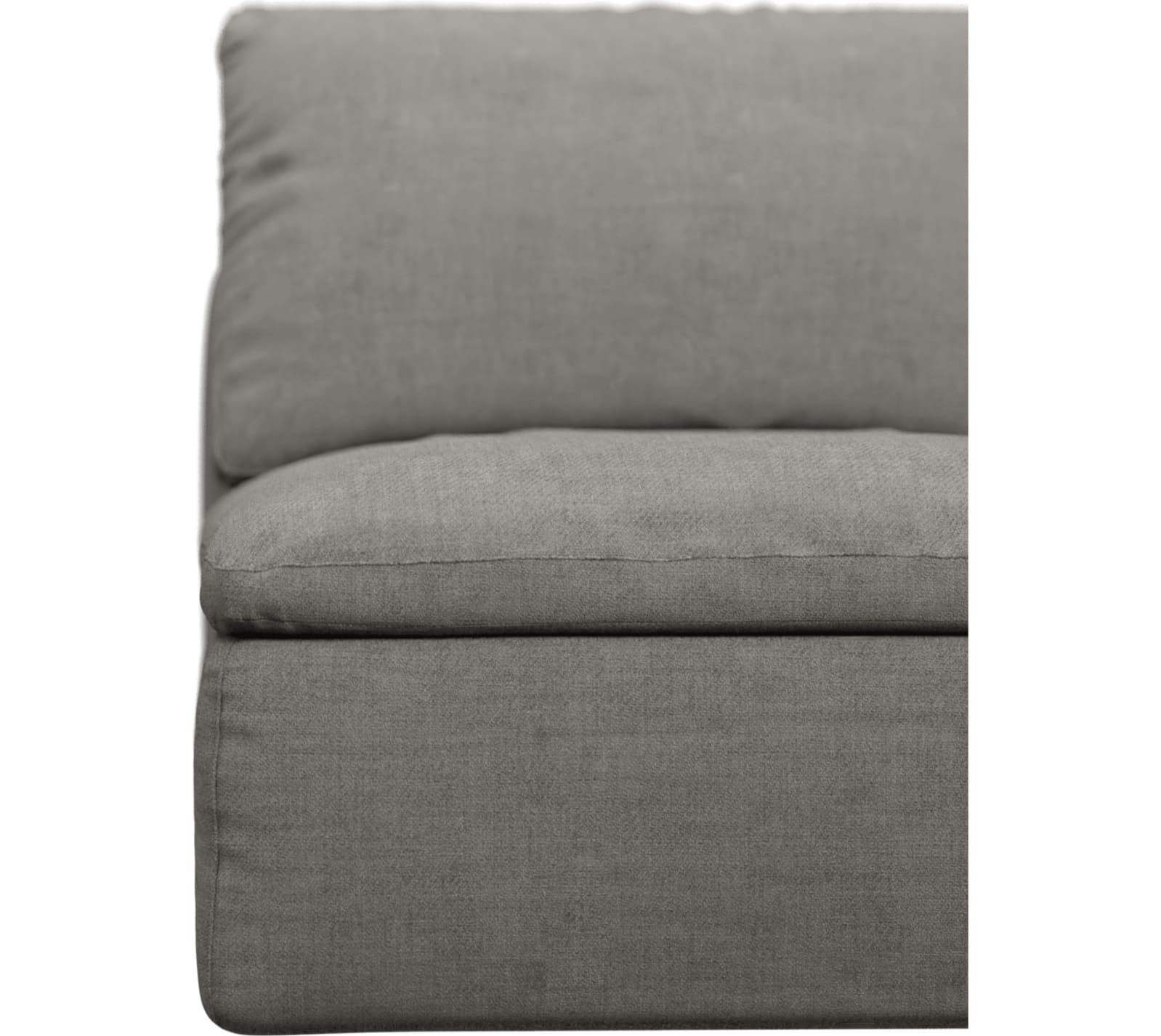 Cloud Deep Armless Module Isla Soft Grey color Isla Soft Grey