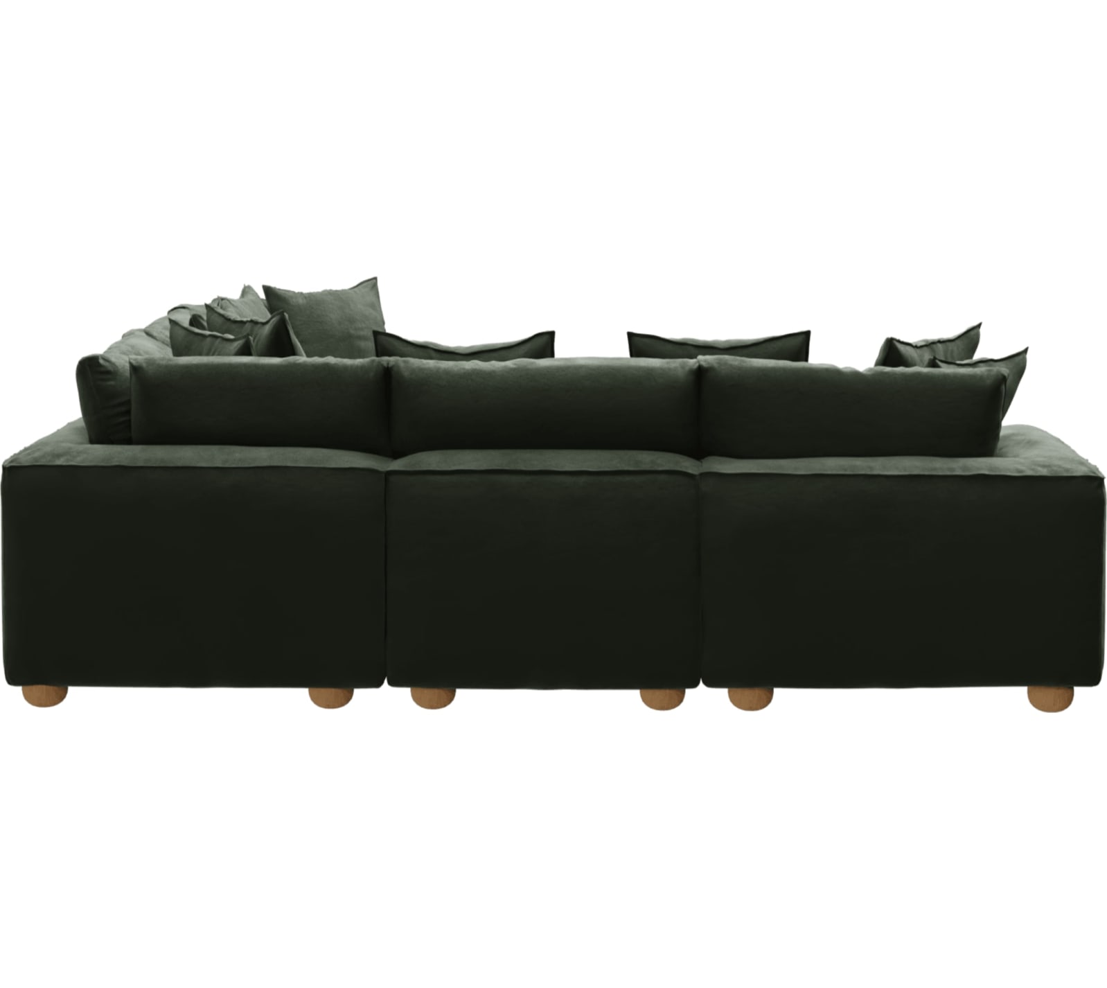 Tully Muse Forest Modular Sofa - 5 Piece color Muse Forest