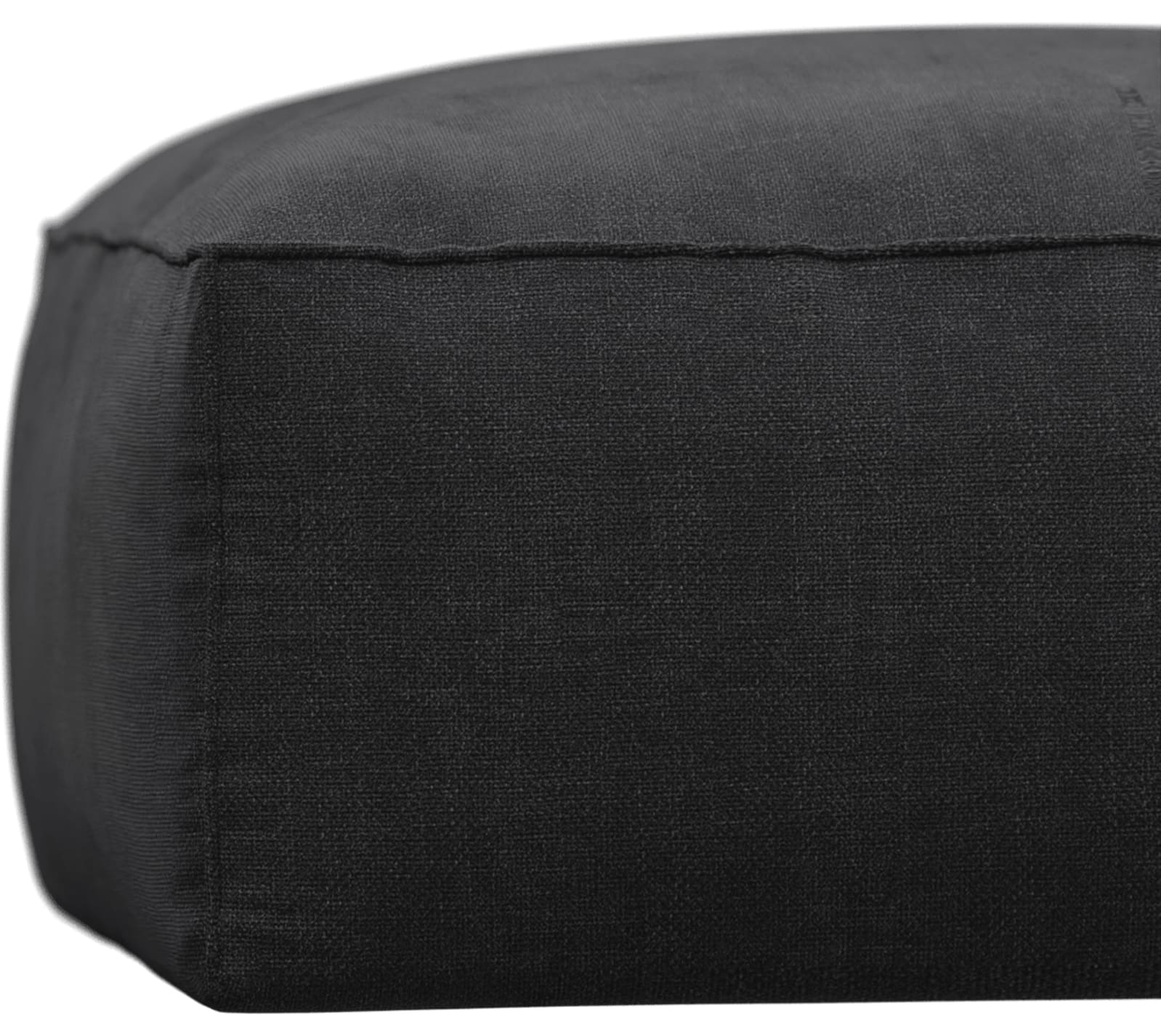 Riley Plaza Flint Grey Modular Big Ottoman color Plaza Flint Grey