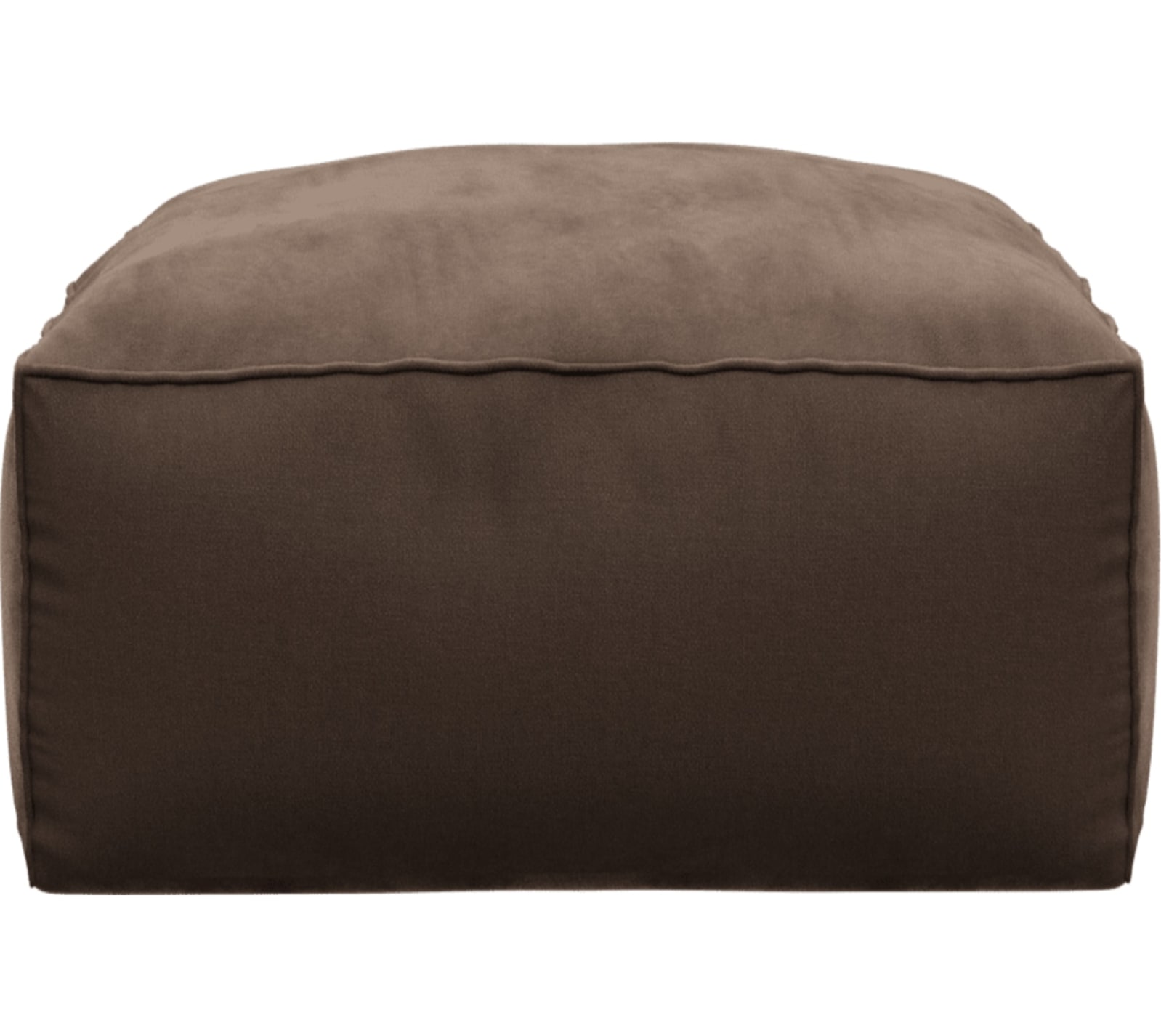 Riley Muse Chocolate Modular Small Ottoman color Muse Chocolate