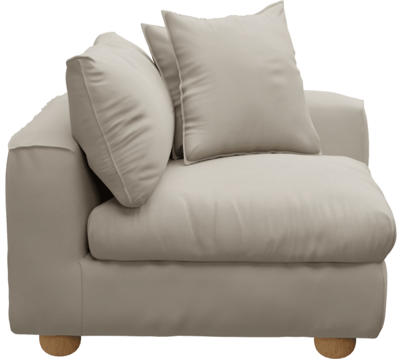 Tully Isla Sea Pearl Right Arm Facing Chair Module color Isla Sea Pearl