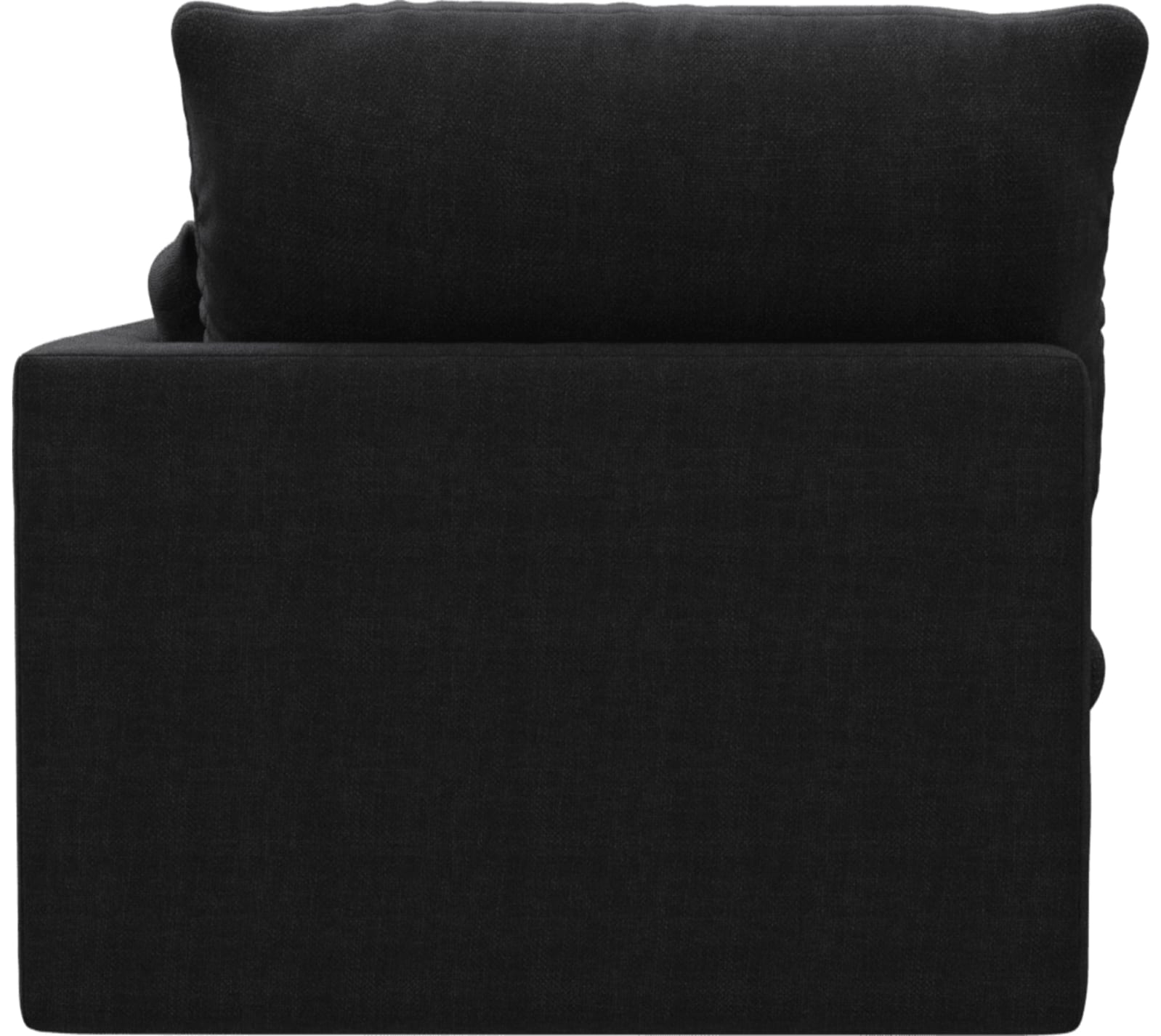 Willow Plaza Flint Grey Chaise Right Arm Facing Sofa Module color Plaza Flint Grey