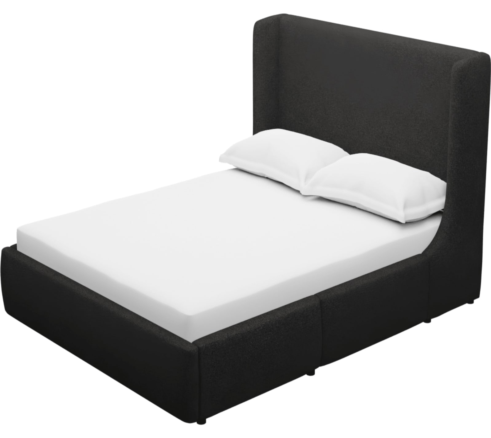 Lucy Drawer Bed California Charcoal color California Charcoal