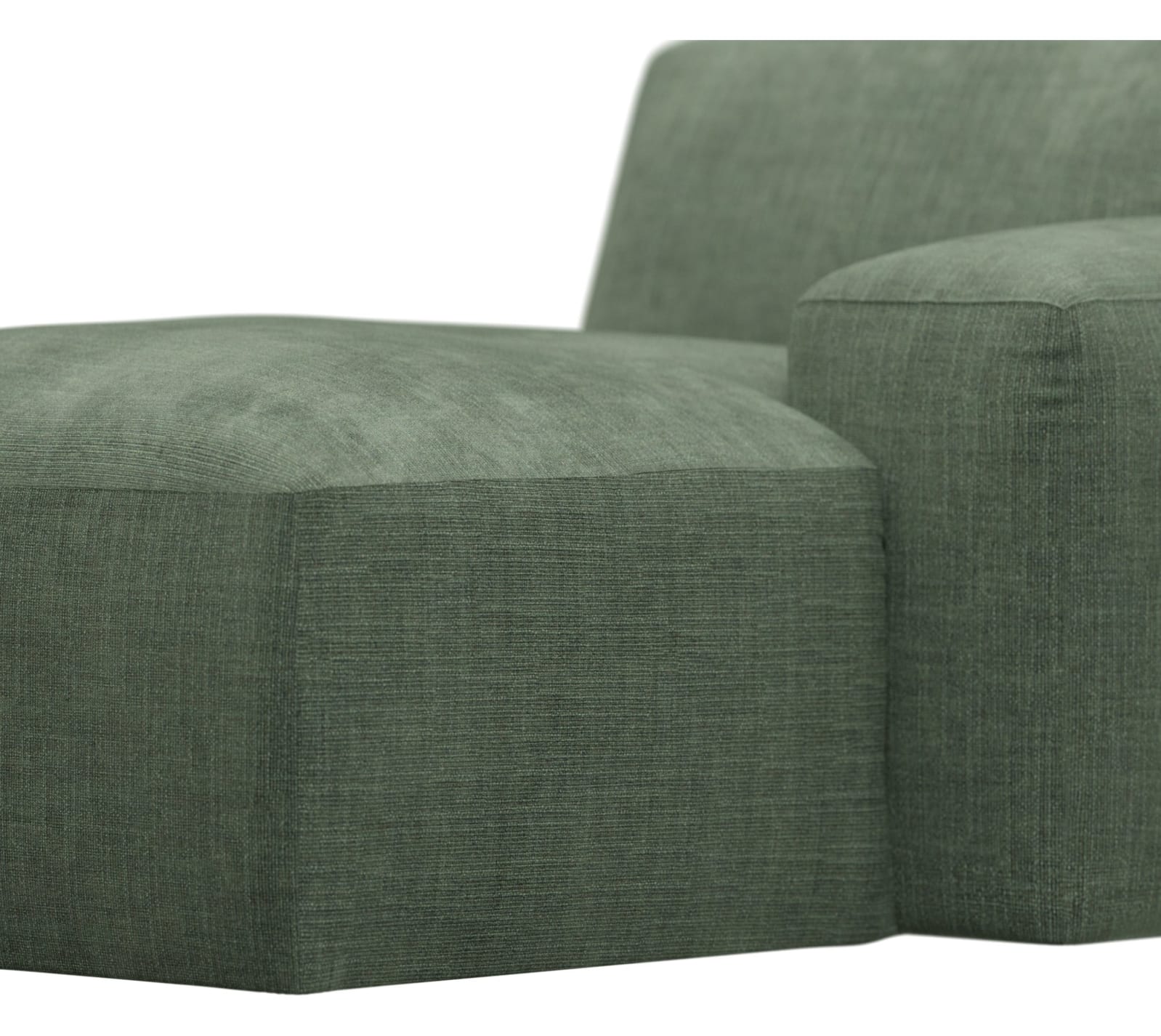 Copenhagen Tribute Dark Jade Right Arm Facing Chaise Module color Tribute Dark Jade
