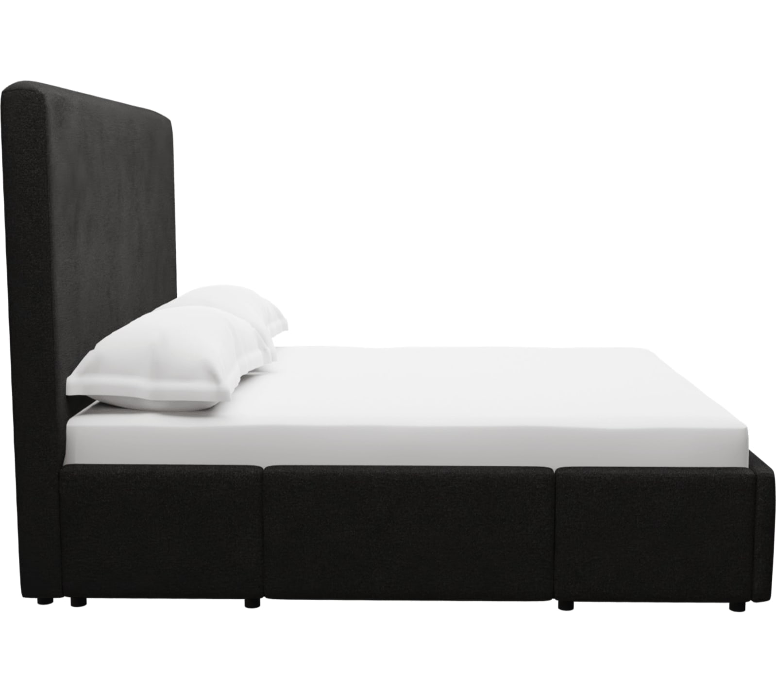 Aria Drawer Bed California Charcoal color California Charcoal