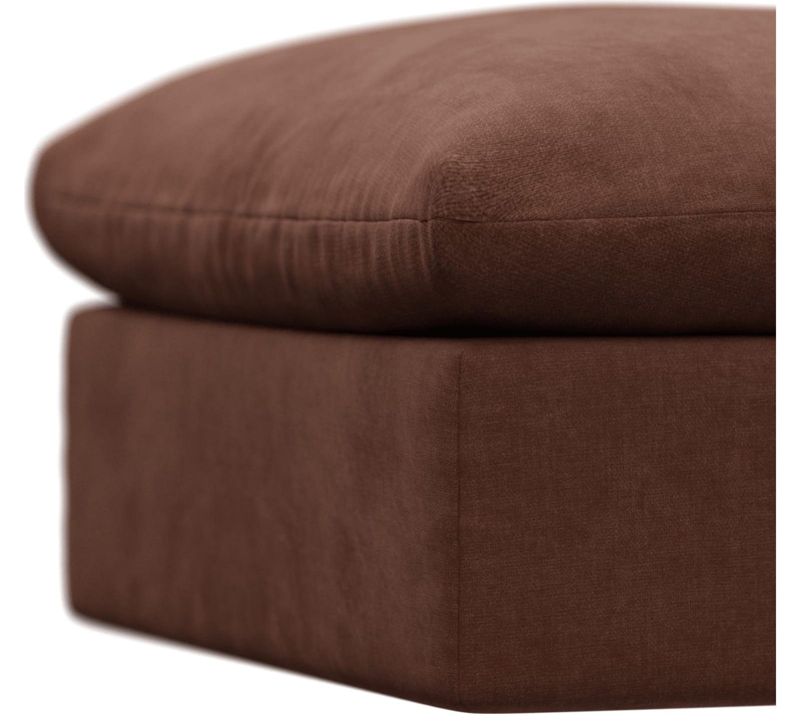 Willow Muse Rust Ottoman color Muse Rust