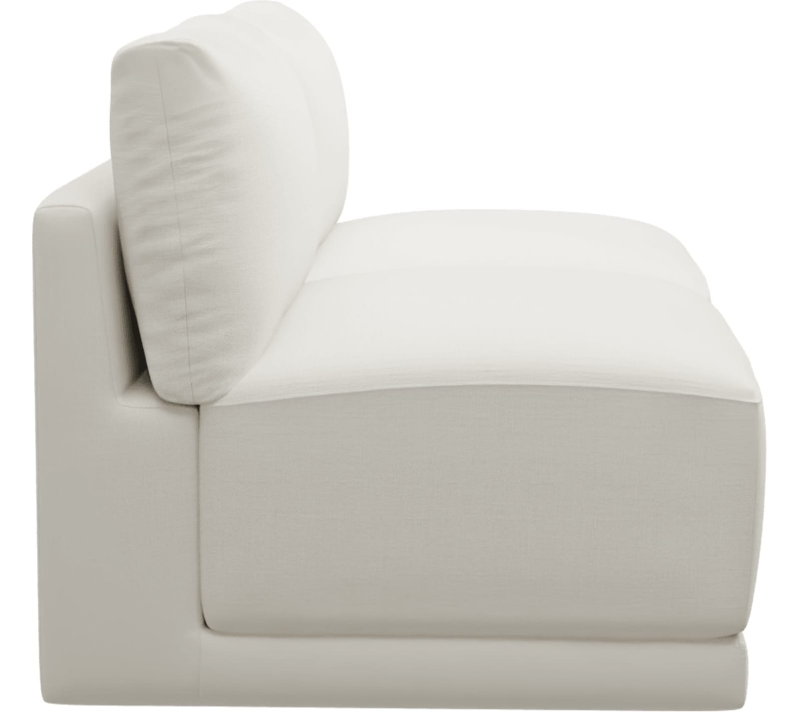 Haven Tribute Shell 2 Seater Armless Sofa Module color Tribute Shell