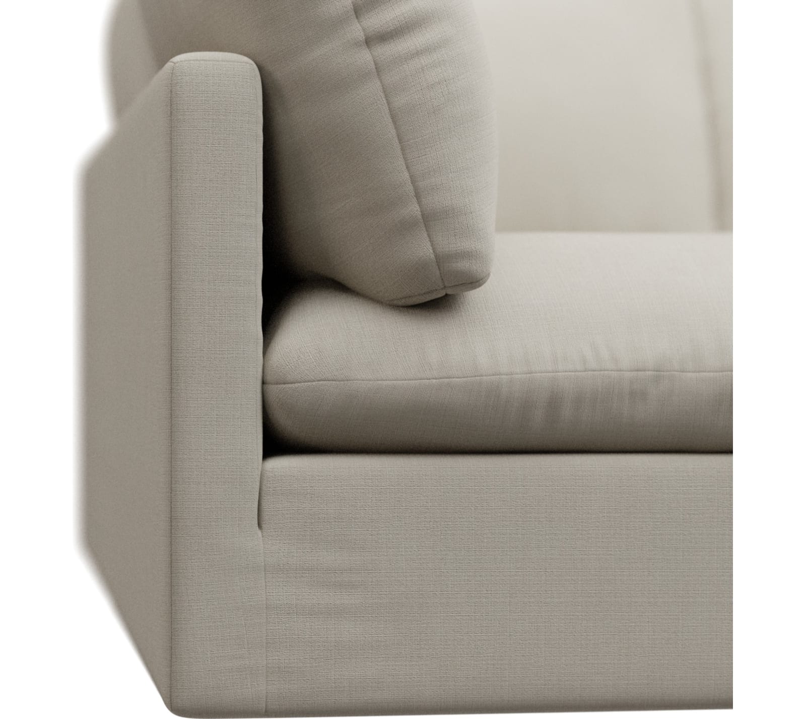 Willow Toorak Pearl Corner Sofa - 4 Seater LAF Terminal color Toorak Pearl