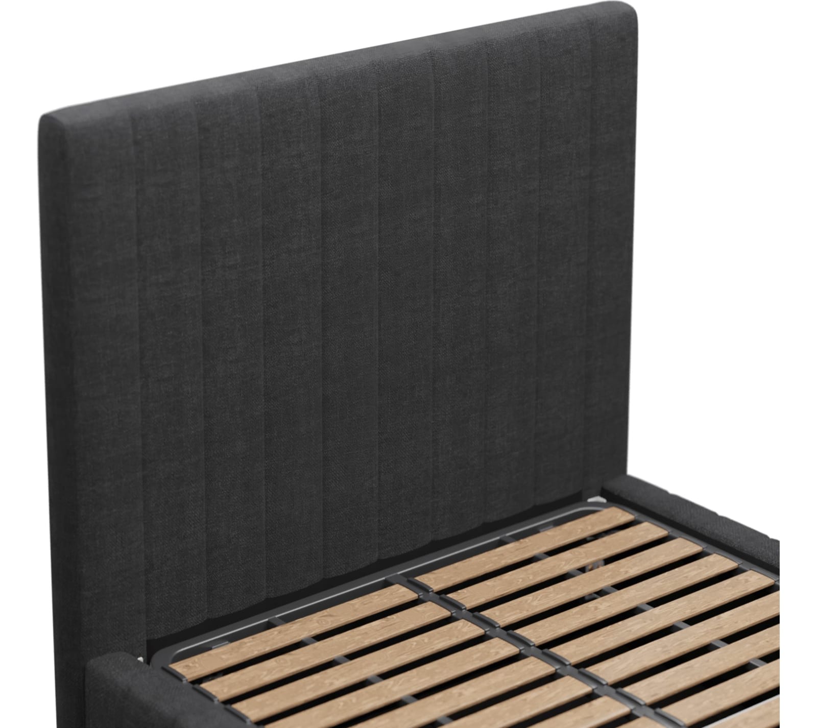 Brentwood Gas Lift Bed Plaza Flint Grey color Plaza Flint Grey