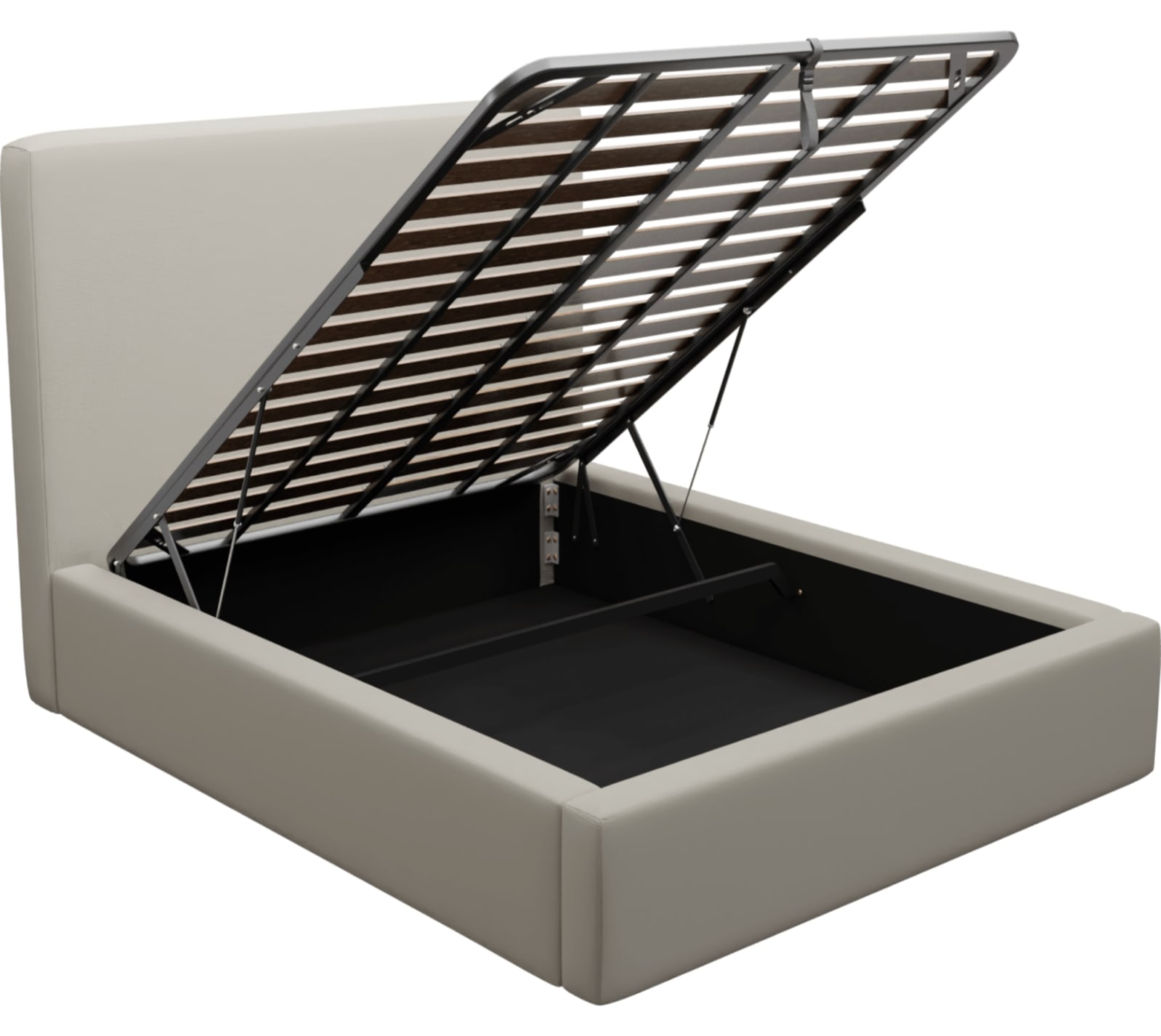 Felix Gas Lift Bed View Cream color View Cream