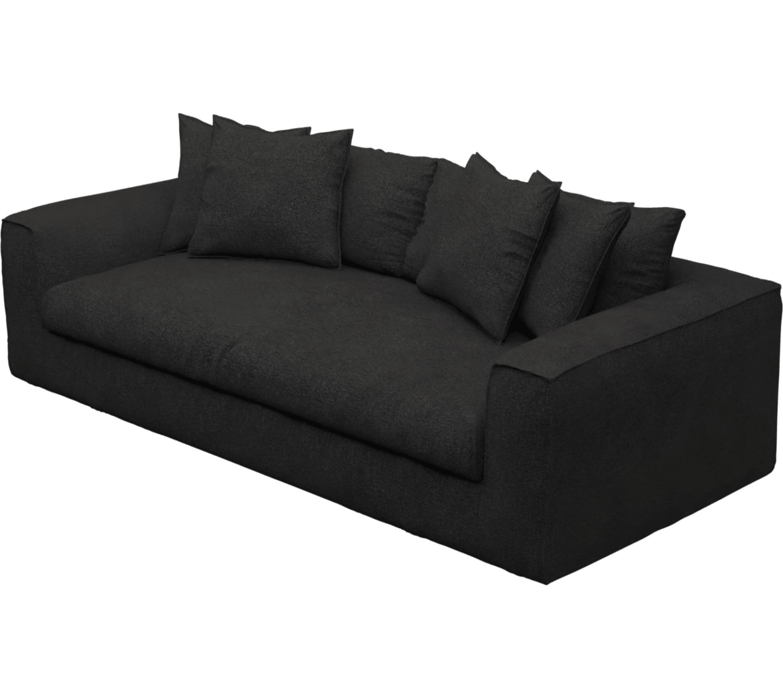 Tully California Charcoal Sofa - 3.5 Seater color California Charcoal