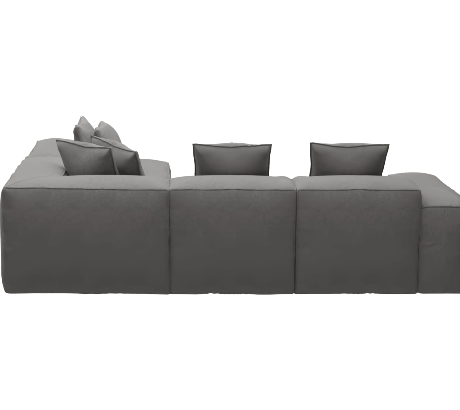 Riley California Slate Modular Sofa - Arm, 2x Armless, Corner, Right Terminal color California Slate