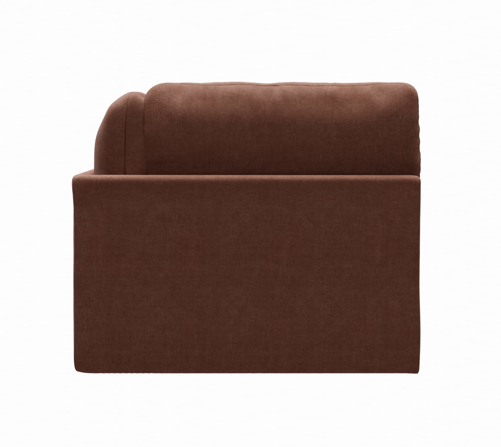 Finley Muse Rust Right Arm Facing Chaise Module color Muse Rust