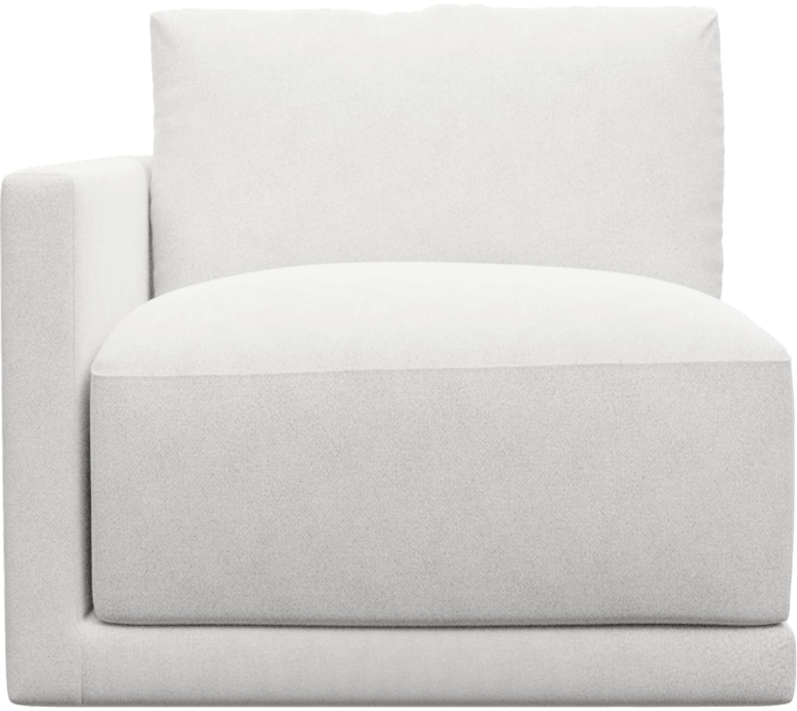 Haven Noa Fog Left Arm Facing Chair Sofa Module color Noa Fog