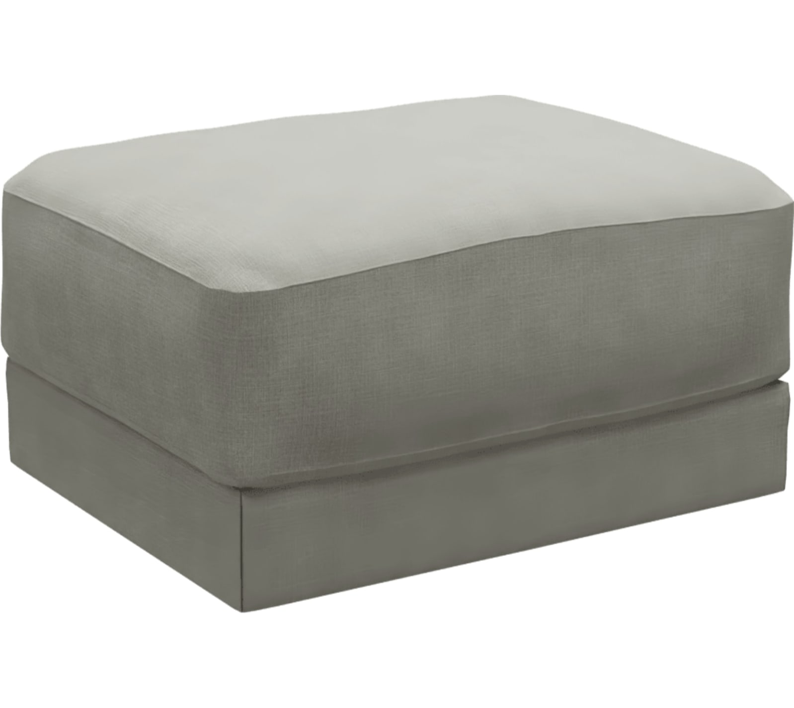 Monica Toorak Pebble Ottoman color Toorak Pebble