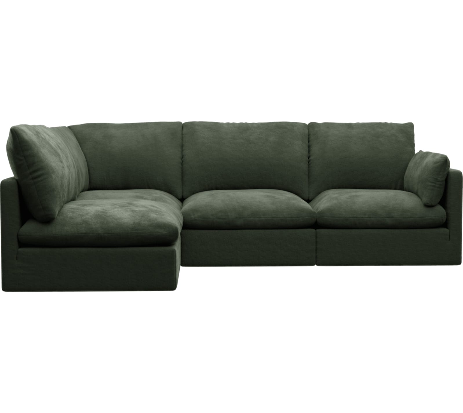 Willow Muse Forest Corner Sofa - 4 Seater LAF Terminal color Muse Forest