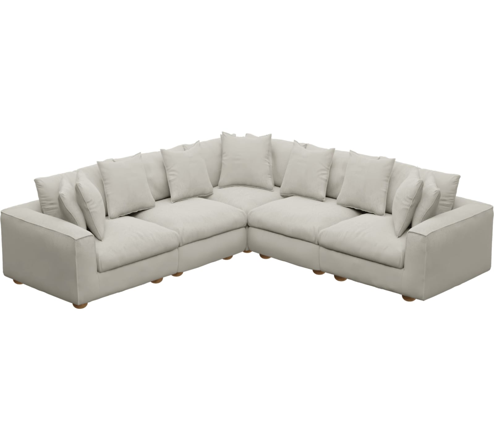 Tully Noa Desert Modular Sofa - 5 Piece color Noa Desert