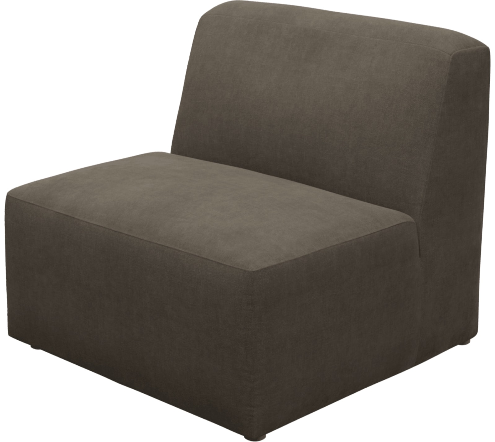 Copenhagen Muse Mink Armless Chair Sofa Module color Muse Mink