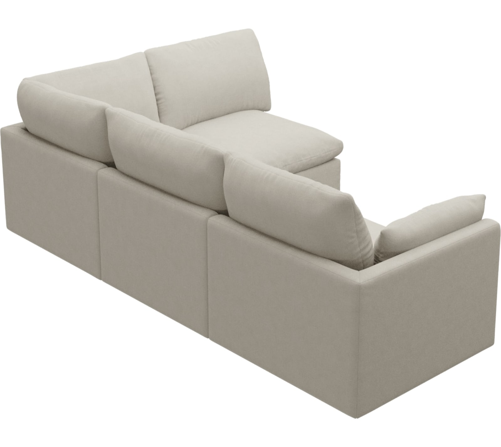 Willow Toorak Pearl Corner Sofa - 4 Seater RAF Terminal color Toorak Pearl