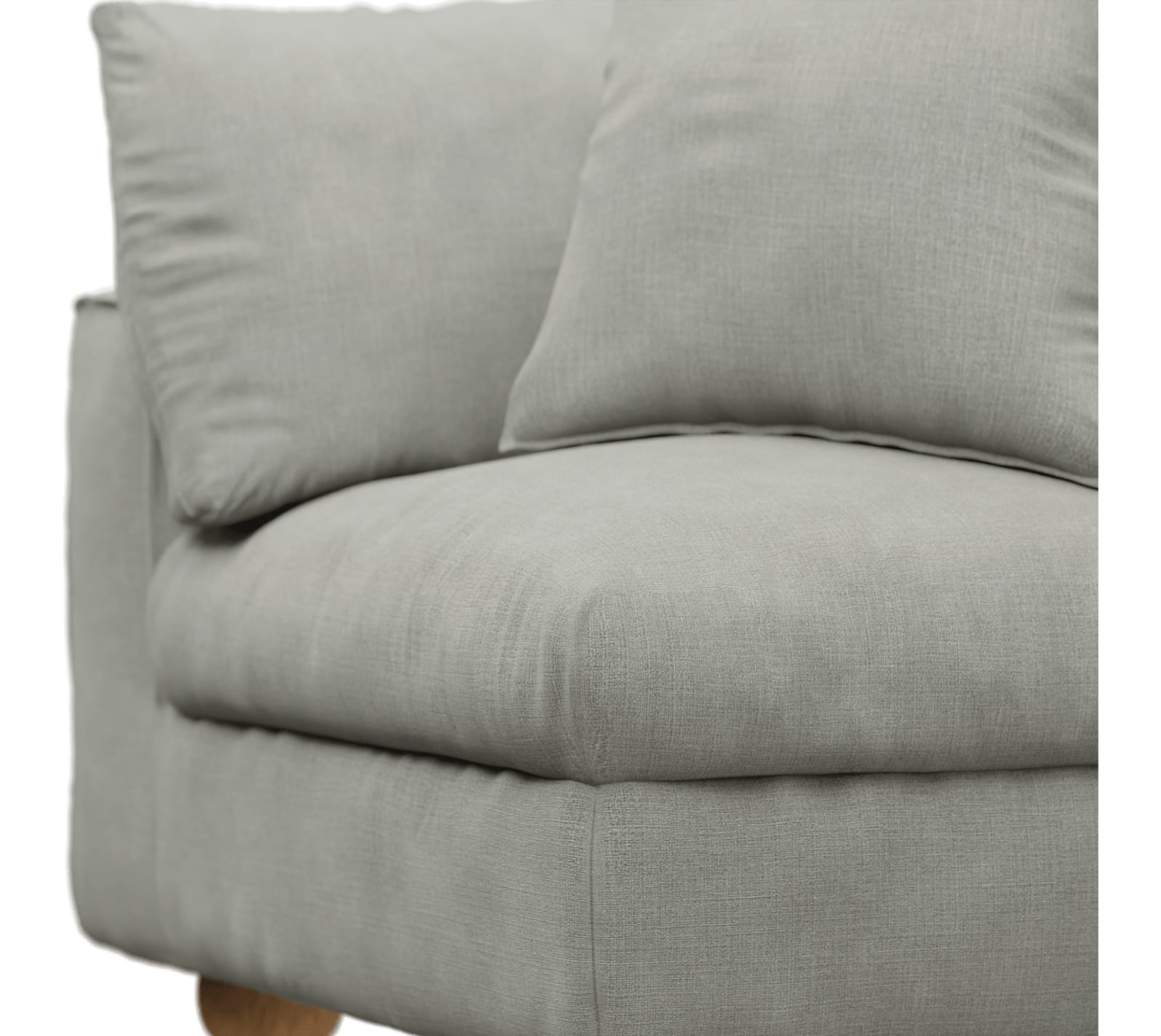 Tully Toorak Pebble Corner Sofa Chair Module color Toorak Pebble