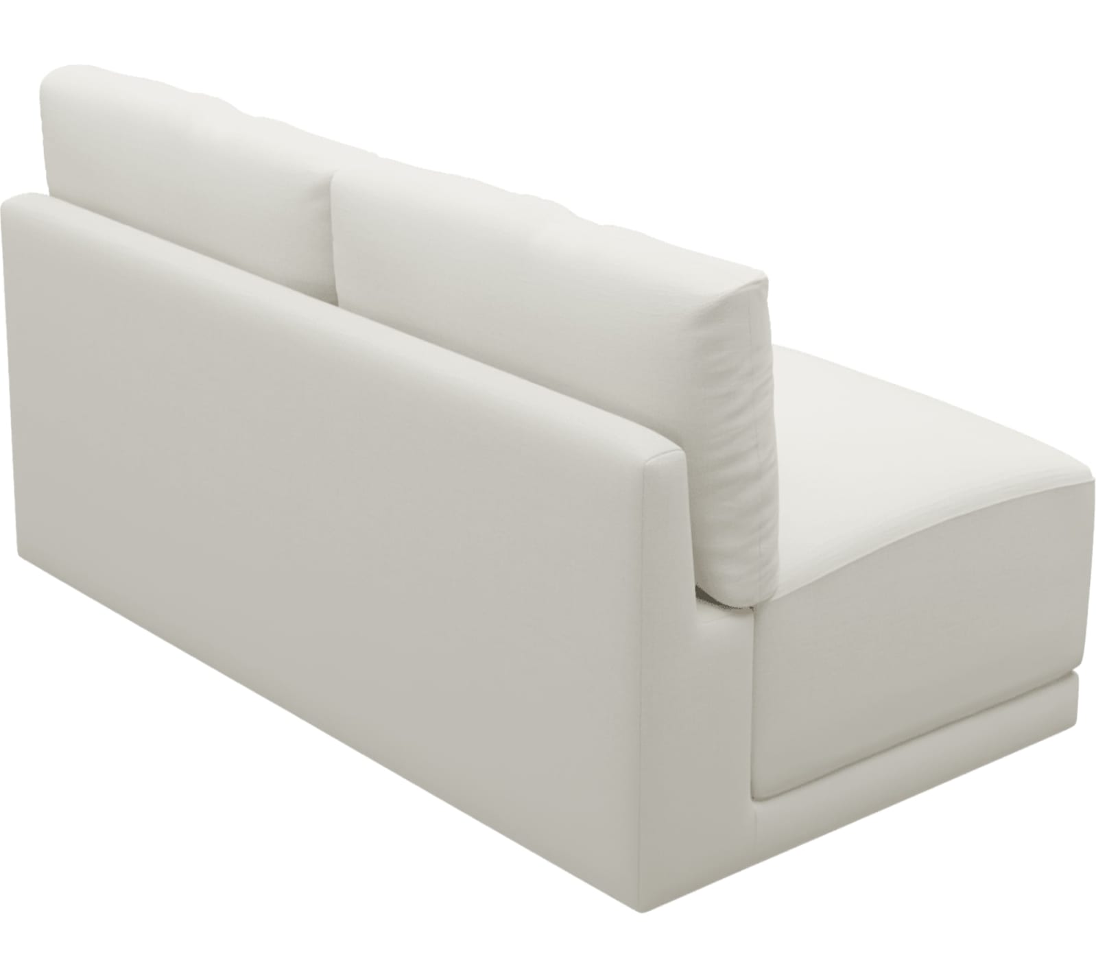 Haven Tribute Shell 2 Seater Armless Sofa Module color Tribute Shell